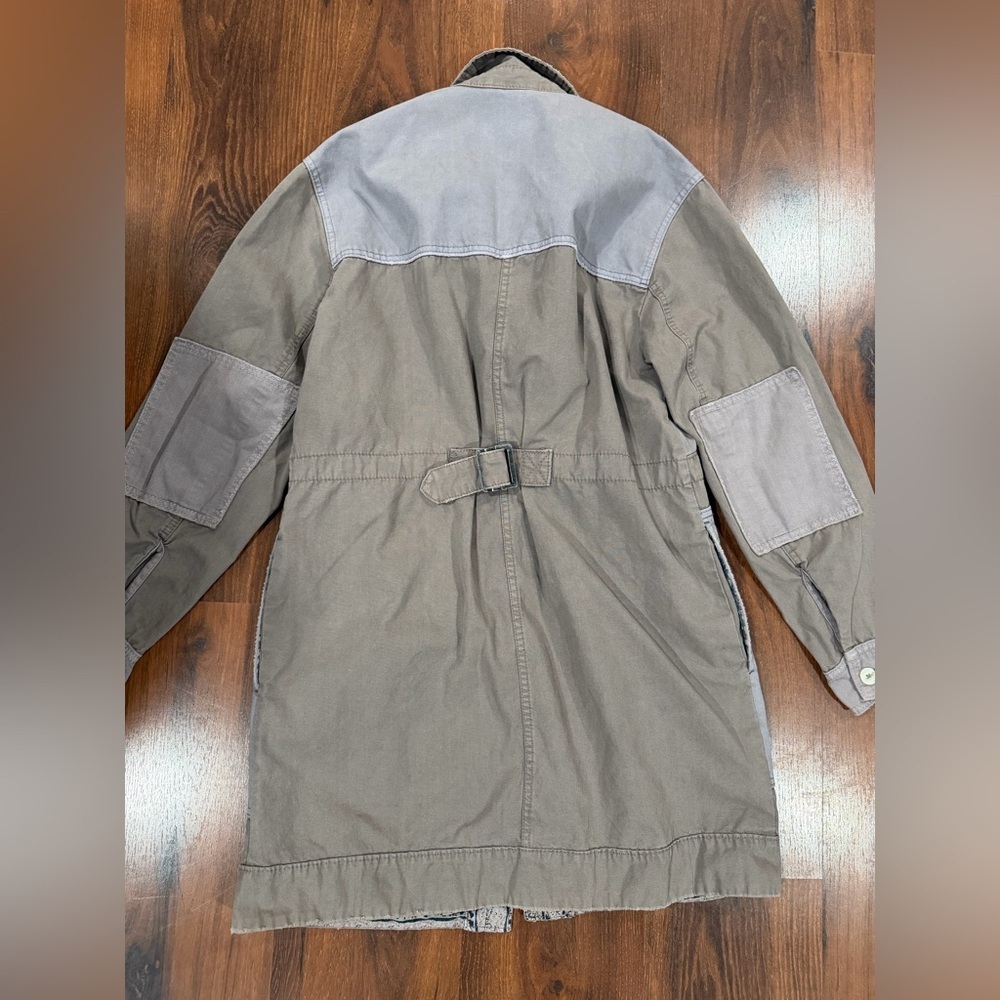 Free People Apollo Cargo Jacket Womens Small Oversized Button Utility Outdoor - Picture 12 of 12